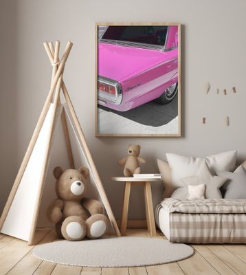 Vintage Pink 1965 Thunderbird