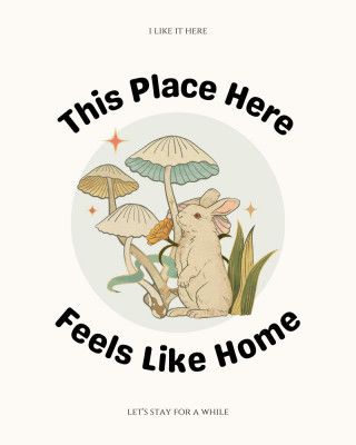 Rabbit Among Mushrooms