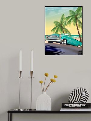 Vintage Car at the Beach