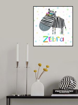 Funny Zebra Wearing Glasses by Illustrator Carla Daly
