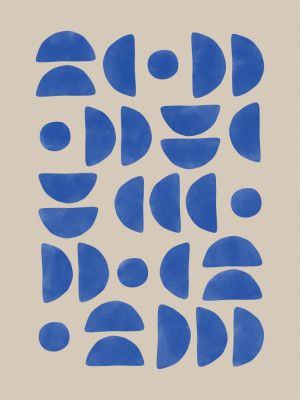 Blue Geometric Dance