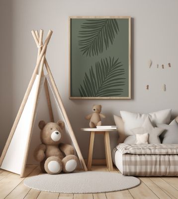 PALM LEAF 05 ALL GREEN