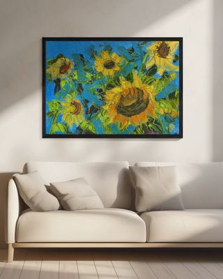 Sun Flower Oil On  Canvas