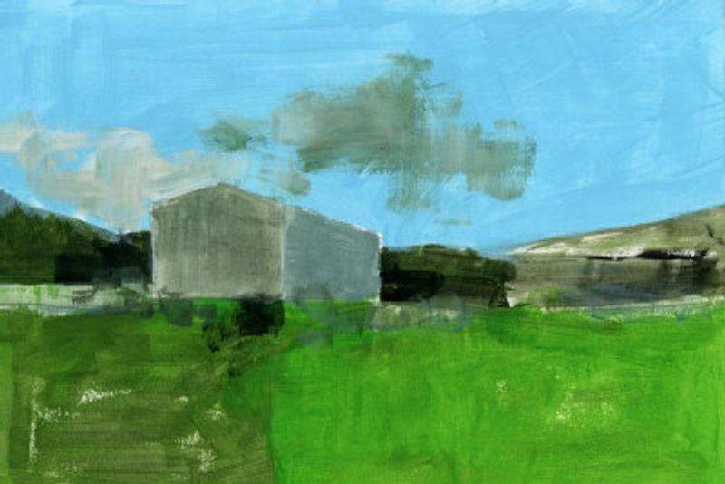 Barren Farm Barn Print No 1
