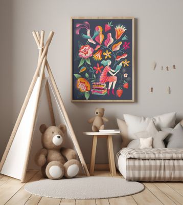 Folk Art Garden Reading