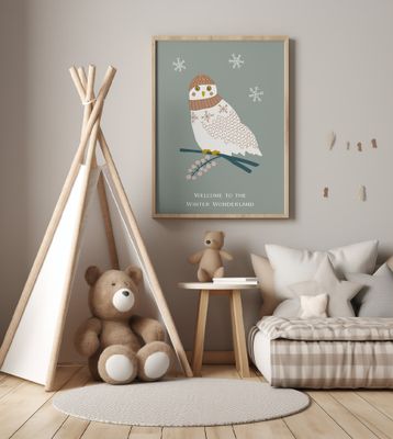 Cozy Owls Frosted Sage