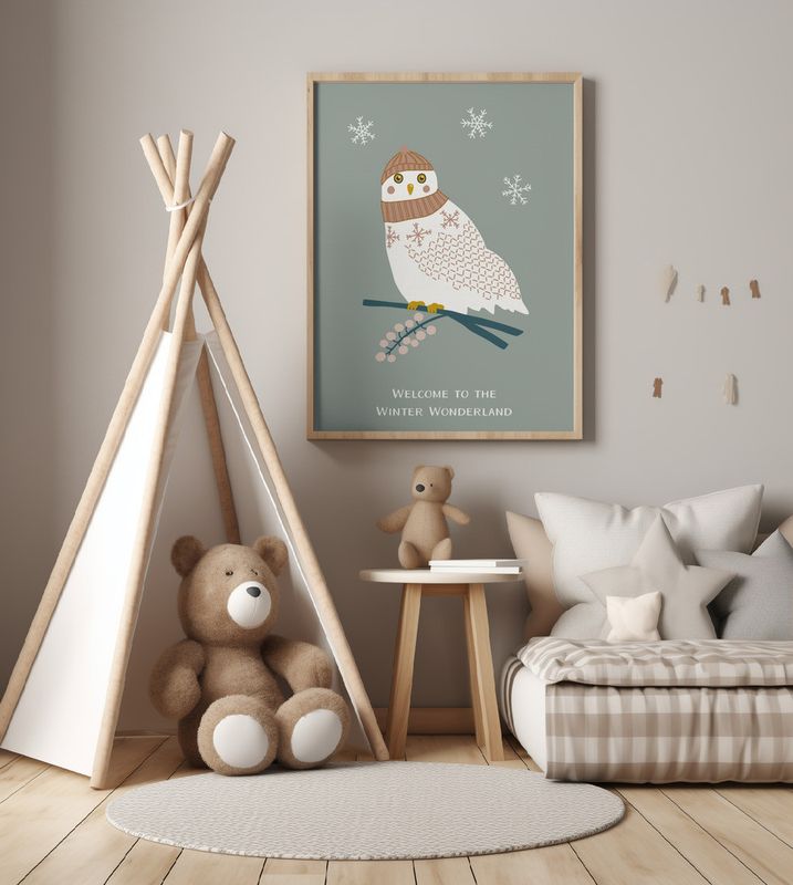Cozy Owls Frosted Sage