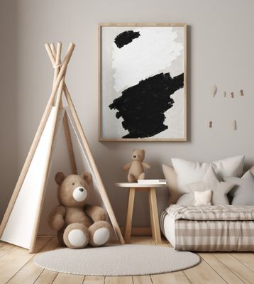 Rustic Organic Oil Painting