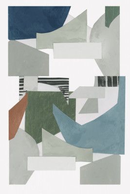 Neutral Geometric Print No 2