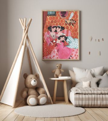 The queen bee and pink princesses