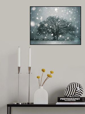 A Tree Breathing in the Snow