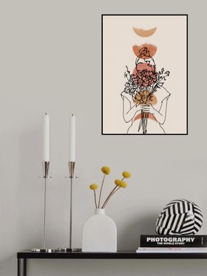 Girl With Flower Bouquet