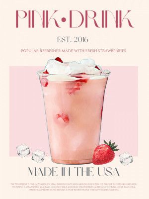 Pink Drink Print