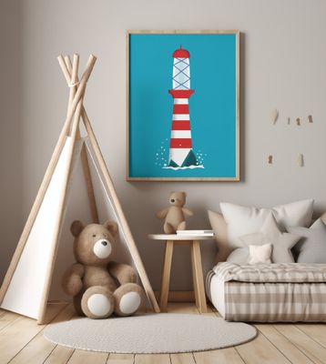 Striped Lighthouse