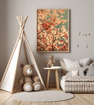 spring arrived with pink flowers