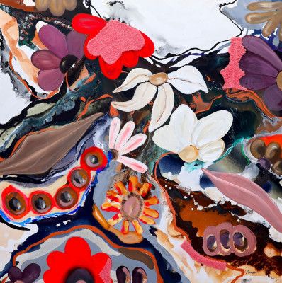 Colorful Floral Whirlwind