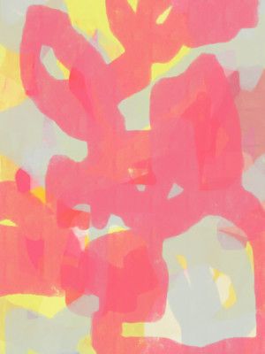 Pink, Grey, Yellow Abstract.