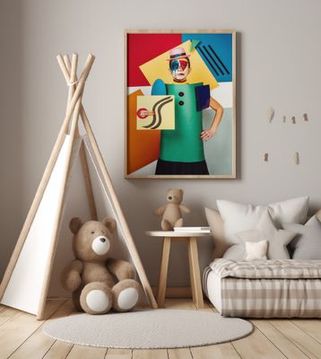 Suprematist portrait of Lena Naymkina