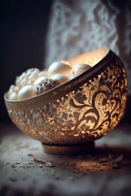Luminous Lace Bowl