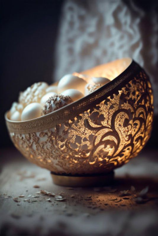 Luminous Lace Bowl