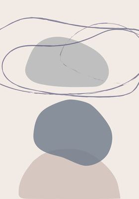 New Shapes Blue No 4