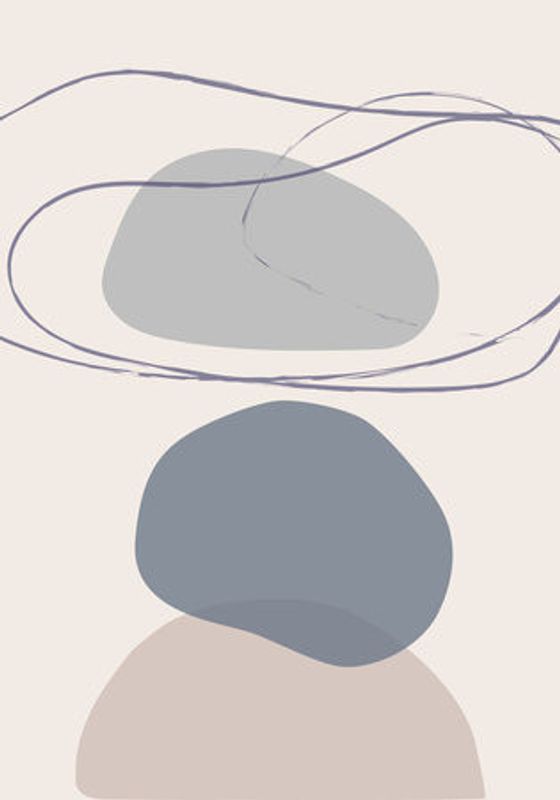 New Shapes Blue No 4