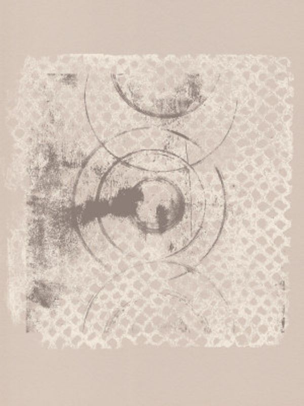 Zen Balance – Circular Forms in Taupe and Beige