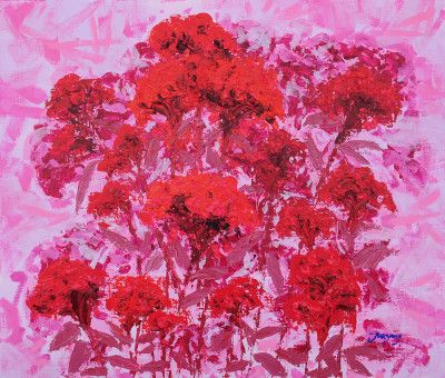 cockscomb oil on canvas