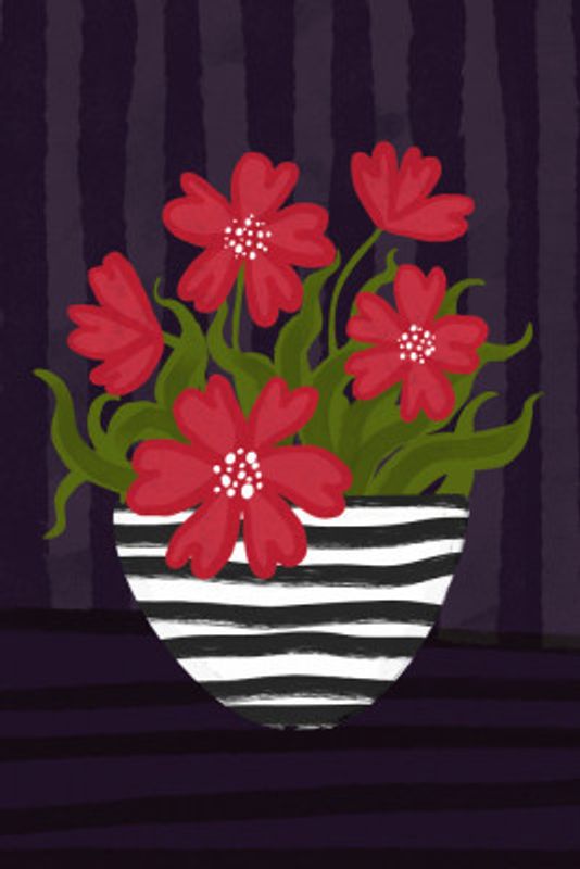 Striped Vase