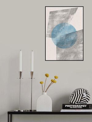 Blue Geometric Modern Object