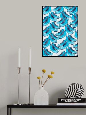 Blue Sneakers Pattern
