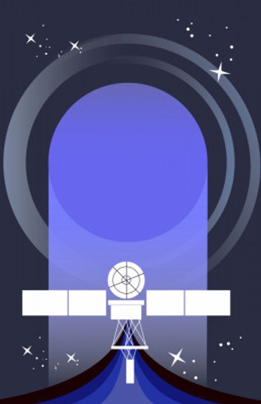 Retro Space Satellite