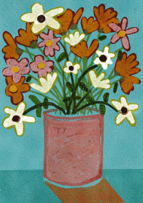Wild flowers in vase
