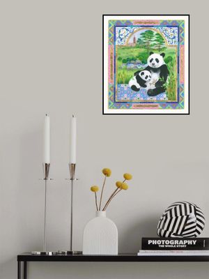 Pandas In the Garden