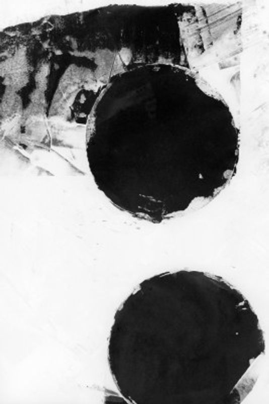 Black and White Abstract Dots 2