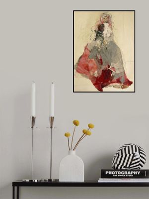 Woman Portrait with Colorful Dress