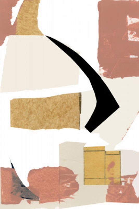 Neutral Abstract Shapes On White 1