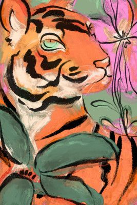 Tiger's Floral Realm