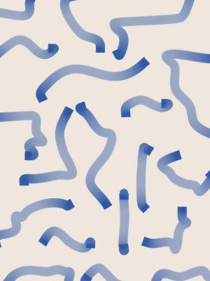 Blue Meandering Paths