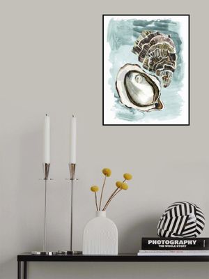 For the Love of Oysters, foodie art, seafood art, rustic ocean inspired