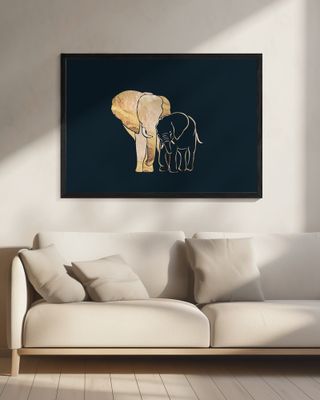 Black Gold Elephants 1