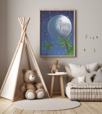 Tropical Moonlit Night