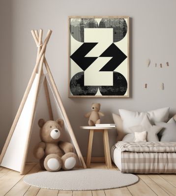 Bold Black and White Shapes