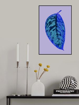 Vibrant Blue Leaf