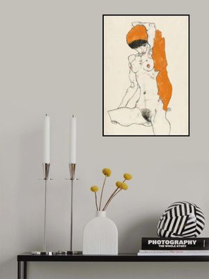 Standing Nude With Orange Drapery 1914