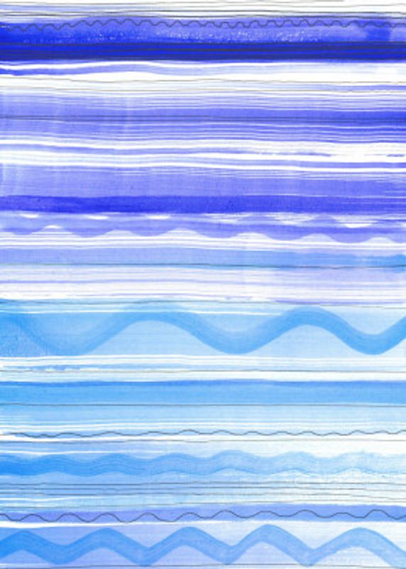 Blue Stripes and Waves