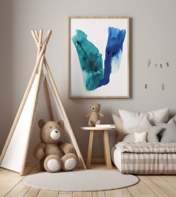 Abstract Watercolour Washes Shapes 2