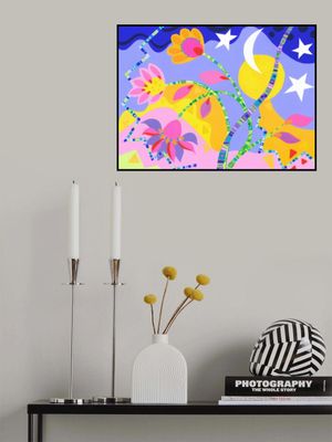 The vivid of bright pinks