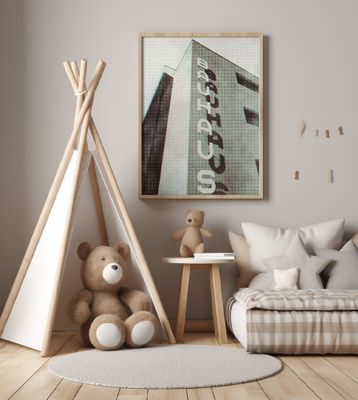 Bauhaus Dessau architecture in vintage magazine style I