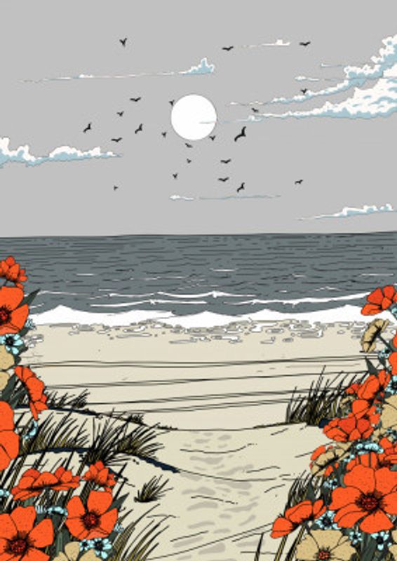 Flowers At The Beach